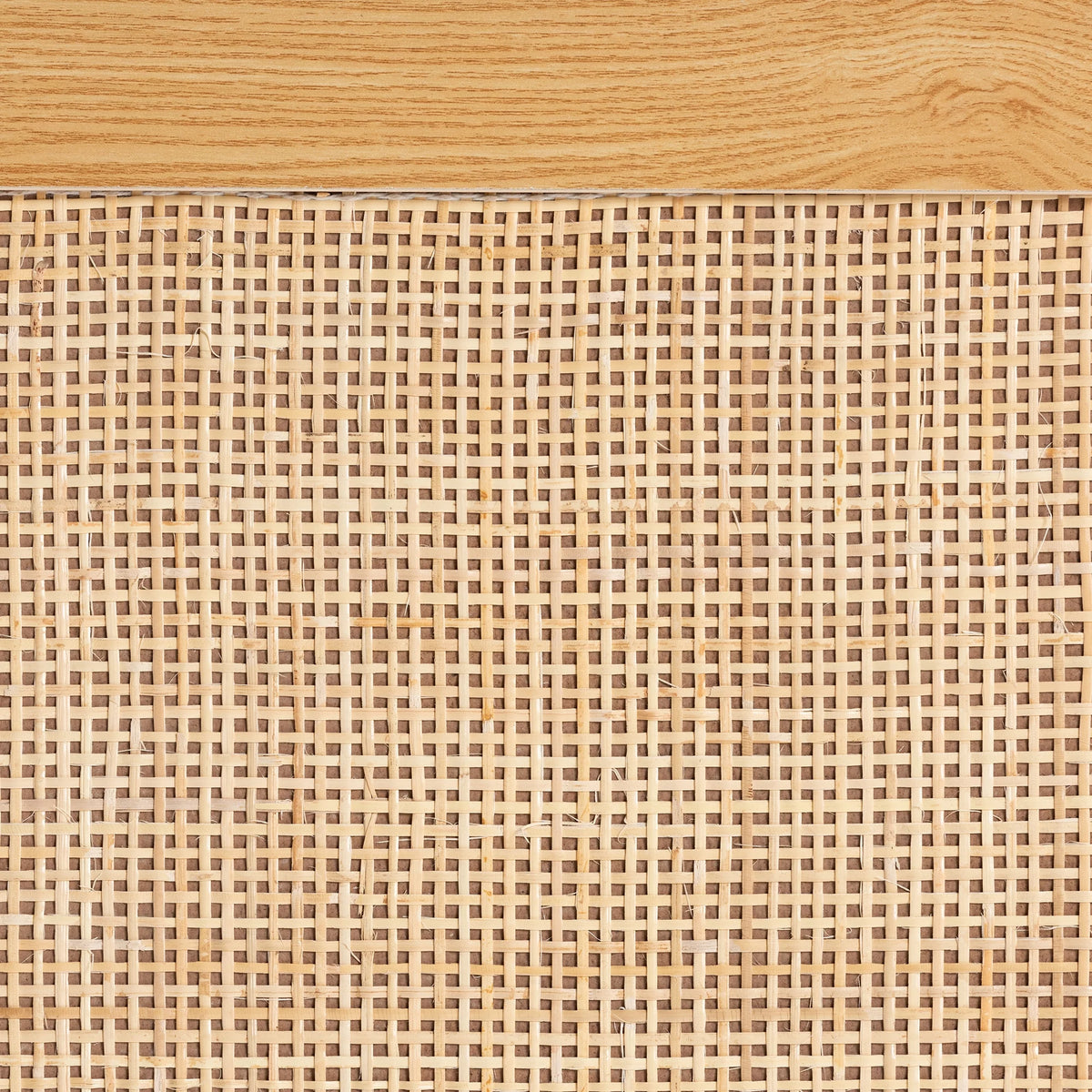 Espresso Brown Wood and Rattan 5-Drawer Storage Cabinet X205