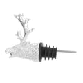 Deer Head Wine Pourer Aerator Bottle Stopper with Silicone Stopper B48553