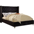 Black Velvet King Bed N554