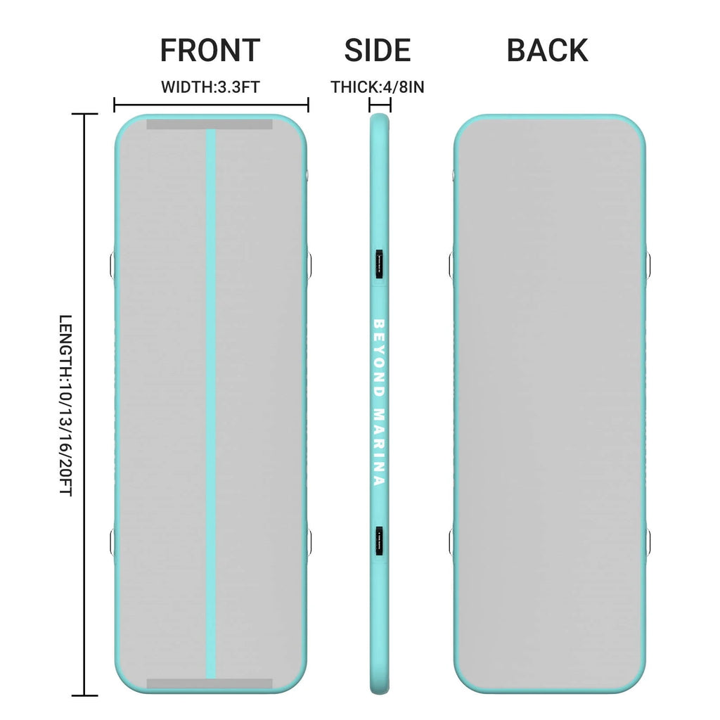 Inflatable Air Tumble Track Gymnastics Tumbling Mat 4in Thick B1298