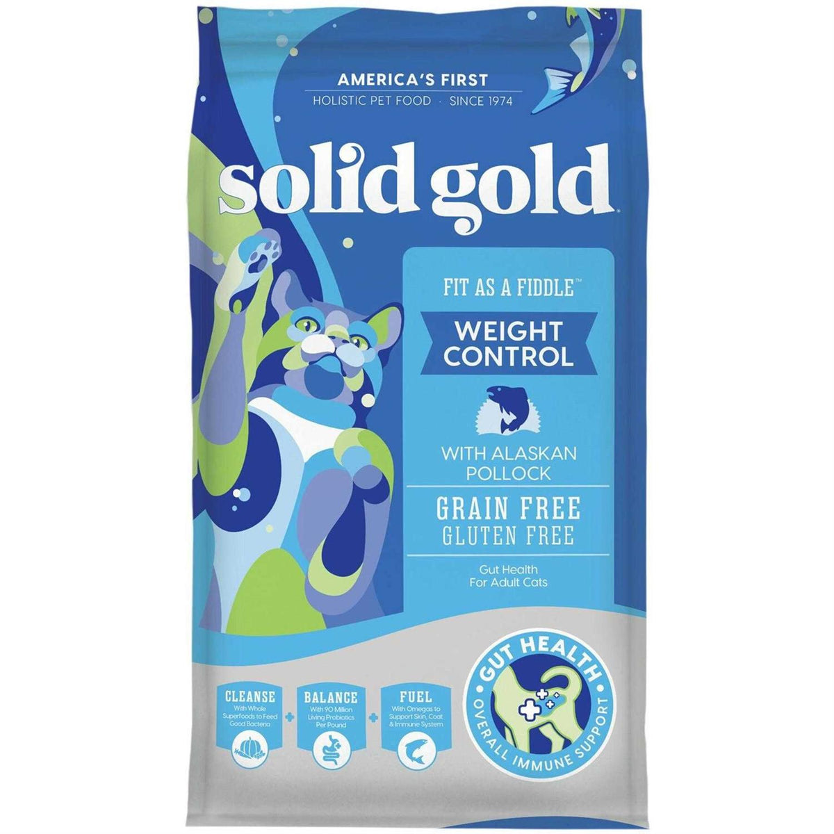 Solid Gold Grain-Free Alaskan Pollock Dry Cat Food A475391