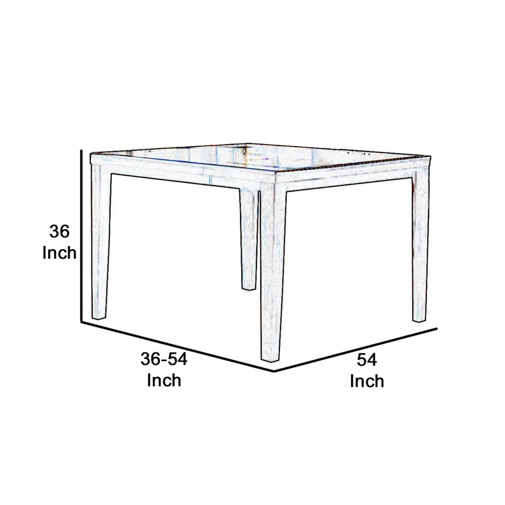 Wooden Counter Height Table with Butterfly Extendable Leaf A396880