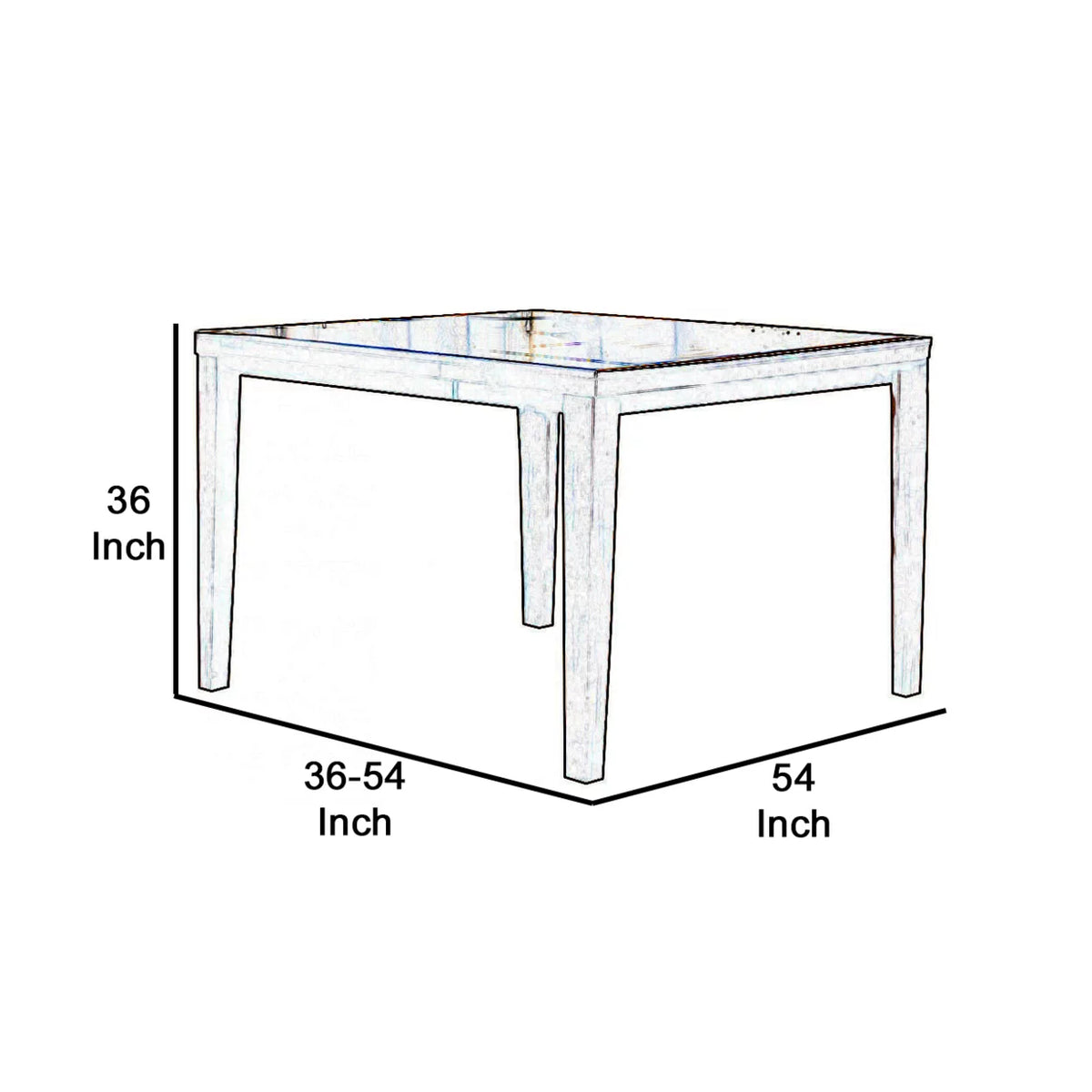 Wooden Counter Height Table with Butterfly Extendable Leaf A396880
