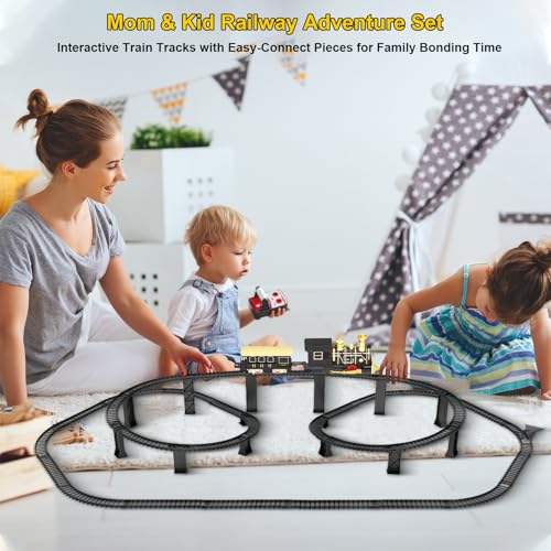 Electric Train Set with 3D Elevated Tracks T5493