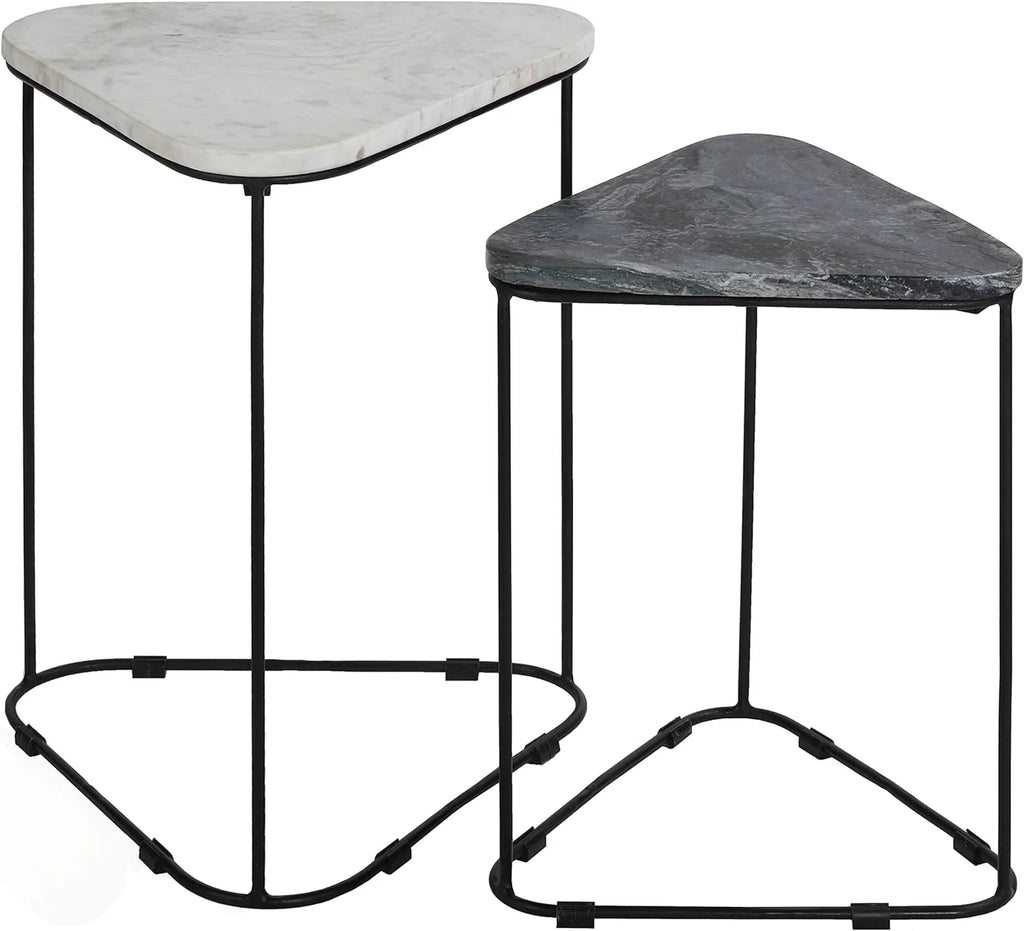 Black 2Pc Nesting Accent Tables Q97595