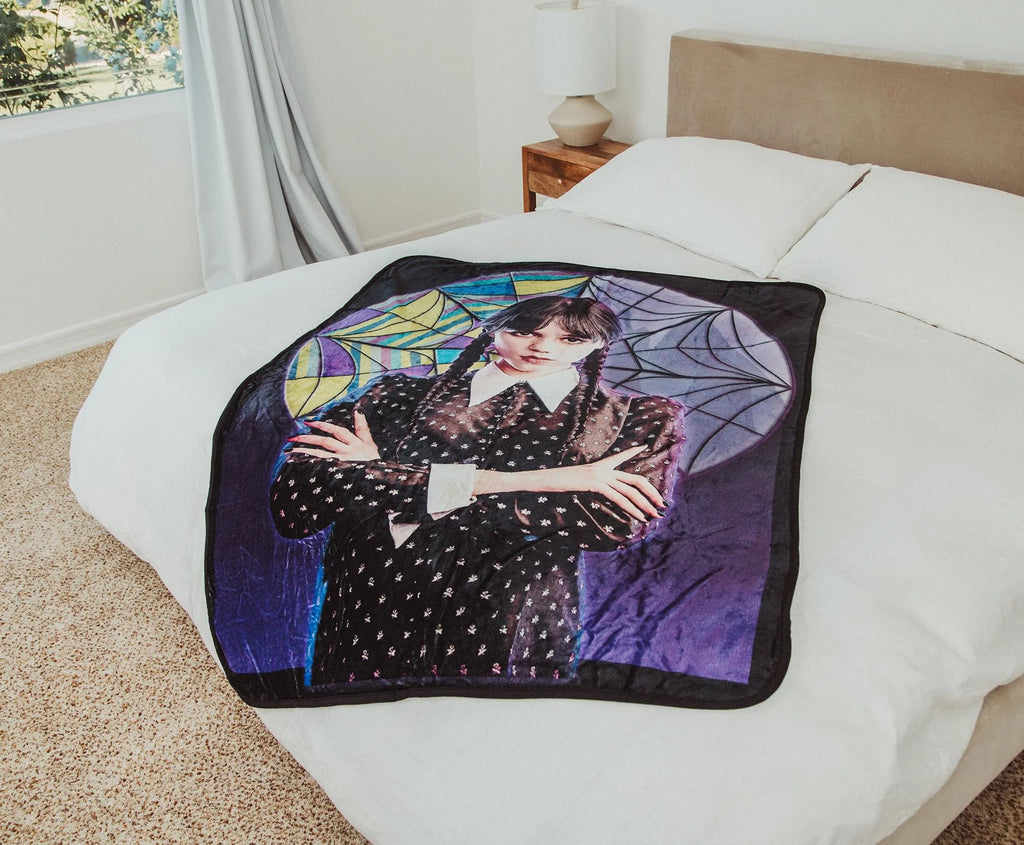 Wednesday Raschel Throw Blanket 45 x 60 Inches N53450