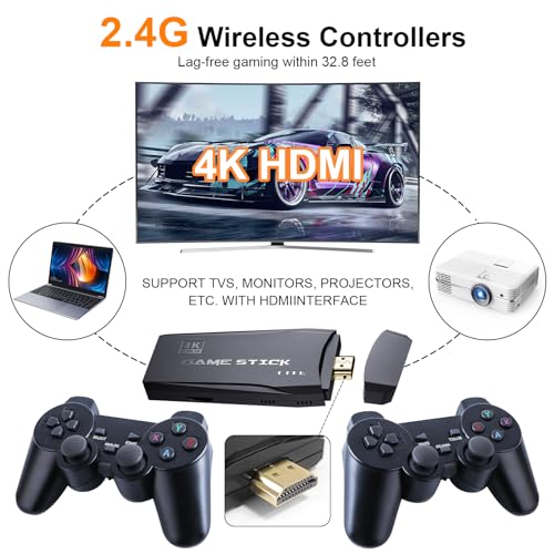 Retro Gaming Console with 15 Built-In Emulators 4K HDMI Output Y182