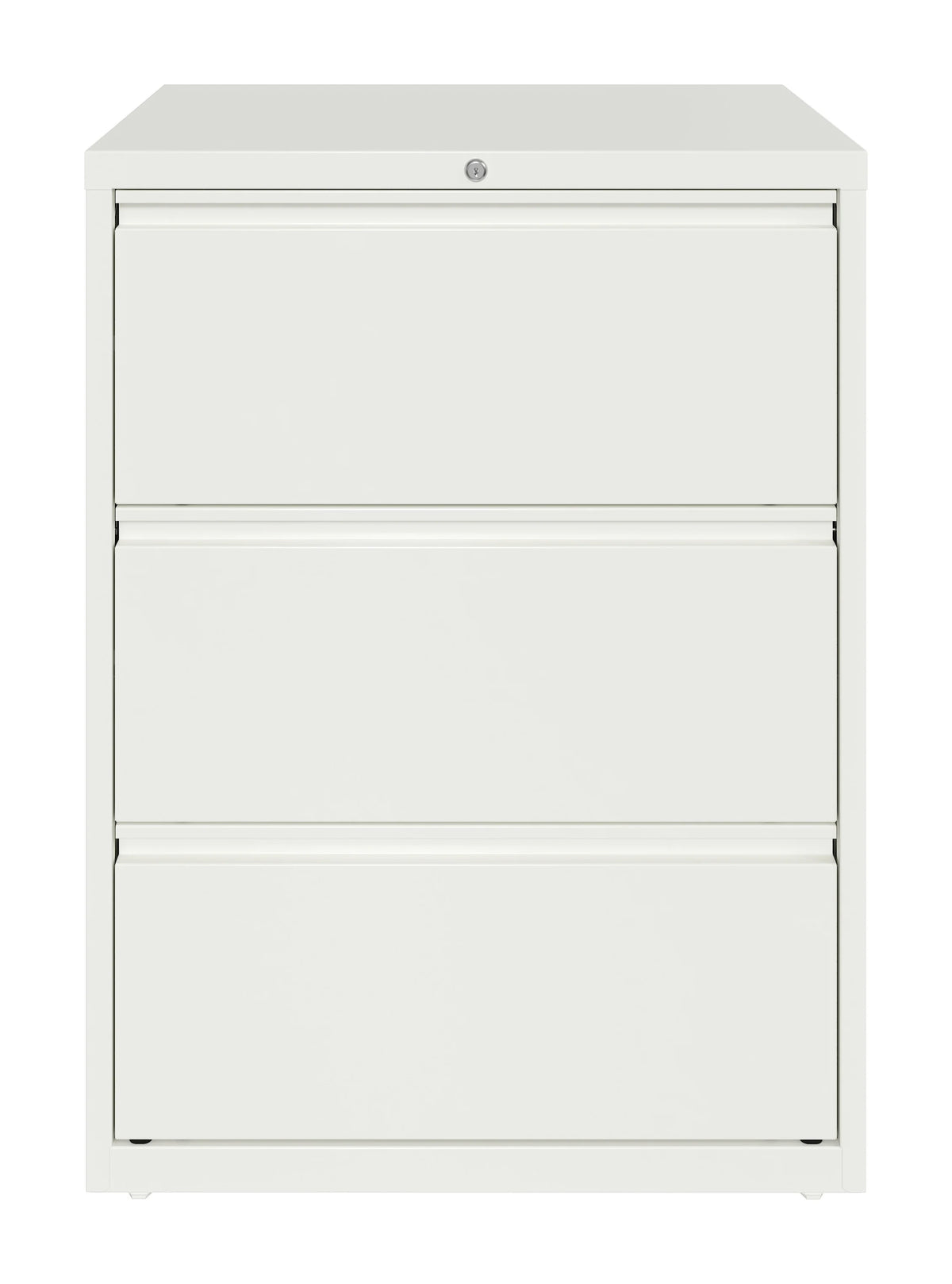 30 Inch Wide 3 Drawer Metal Lateral File Cabinet White E862
