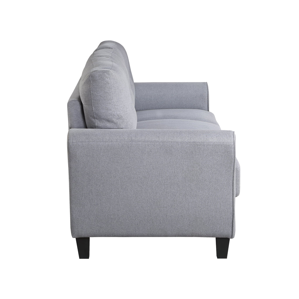 58" Gray Upholstered 2 Seater Sofa R3899