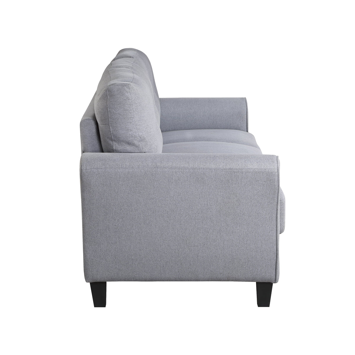 58" Gray Upholstered 2 Seater Sofa R3899