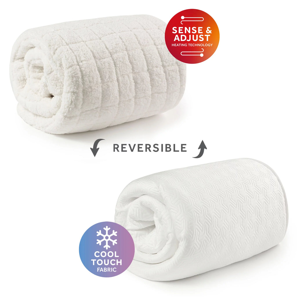 2-in-1 Reversible Heated and Cooling Mattress Pad Queen Size F3059