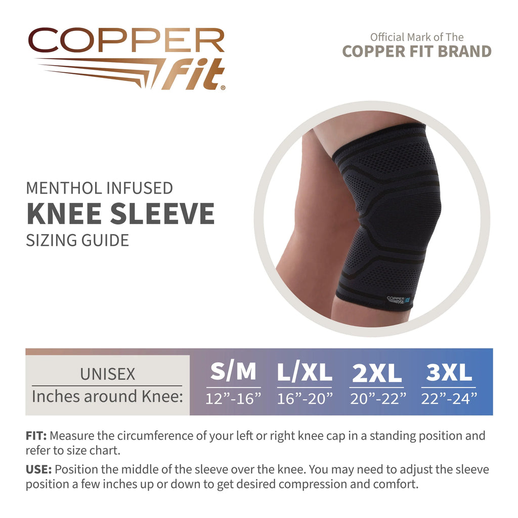 Black Large/XL Knee Compression Sleeve A14925