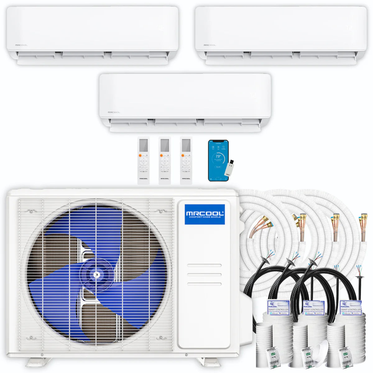 33,000 BTU 3 Zone Ductless Air Conditioner and Heat Pump G8331