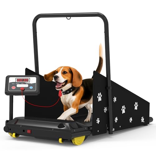 Heavy-Duty Compact Dog Treadmill with Wheels L982341
