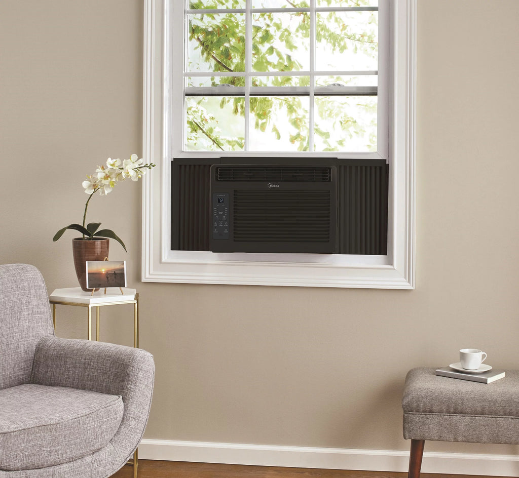 6,000 BTU 115V Window Air Conditioner with Remote, Up to 250 sq ft, Black N55679