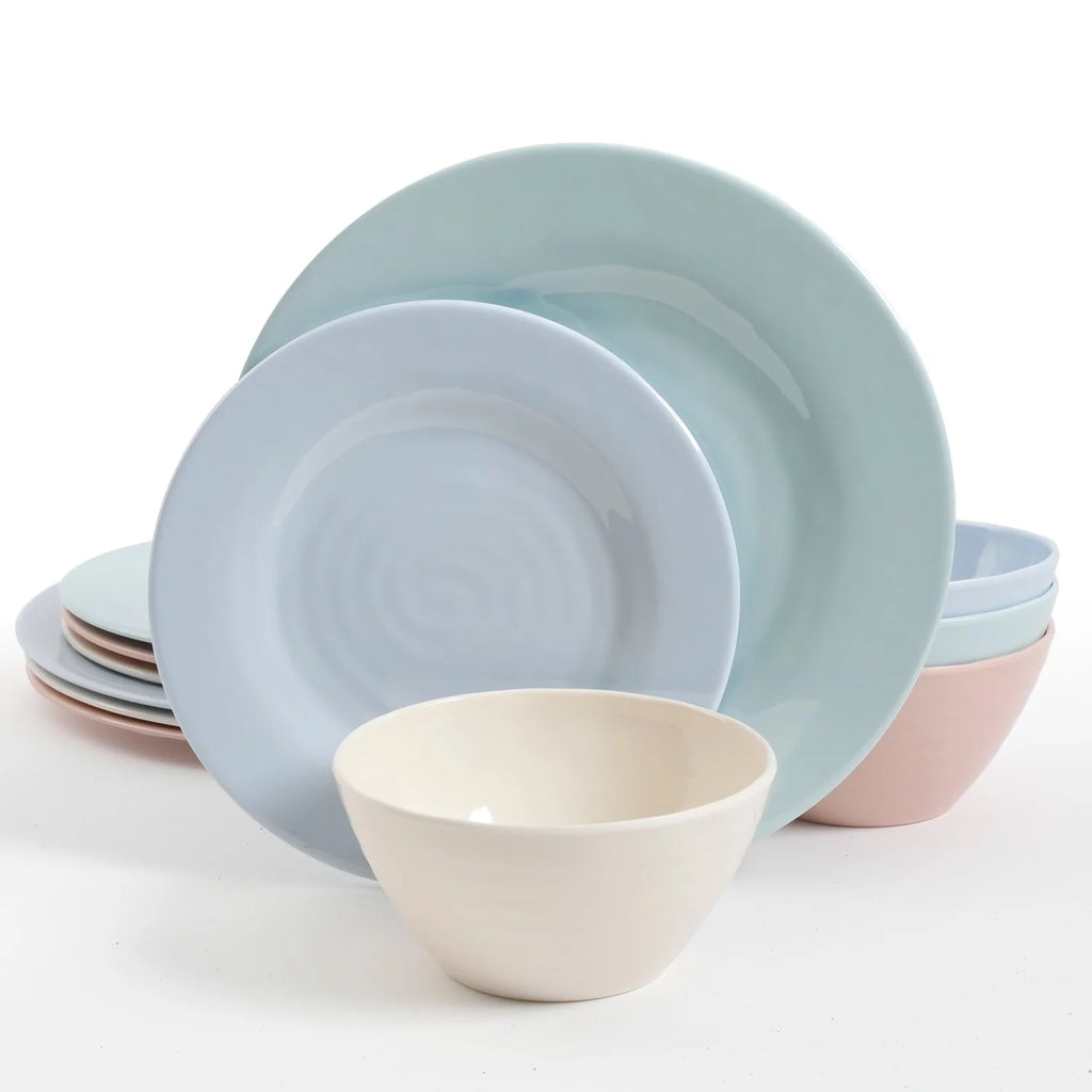 12 Piece Melamine Dinnerware Set T90031