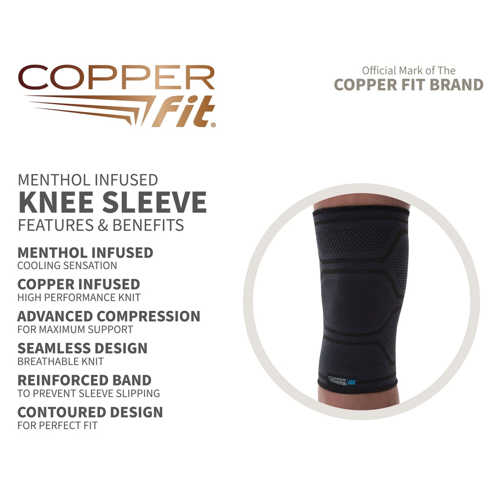 Black Large/XL Knee Compression Sleeve A14925