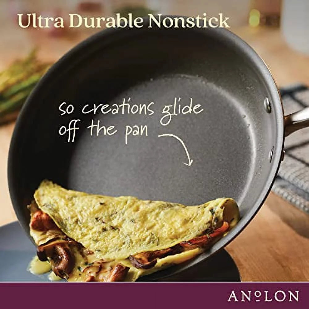 Hard-Anodized Non-stick 4-Quart Covered Square Saute D92412