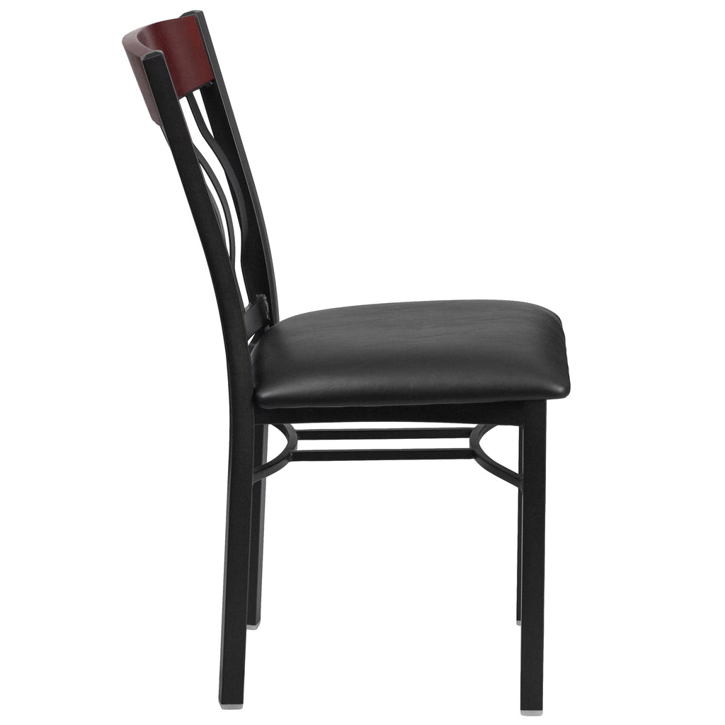 Black Mahogany Wood Dining Chair T4605