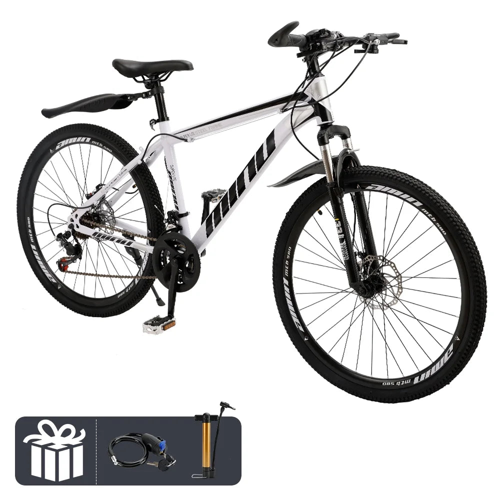 Full Suspension 21 Speed 26 inch Dual Disc Brake Mountain Bike B24656