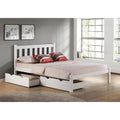 White Full Bed with Storage Drawers G74383