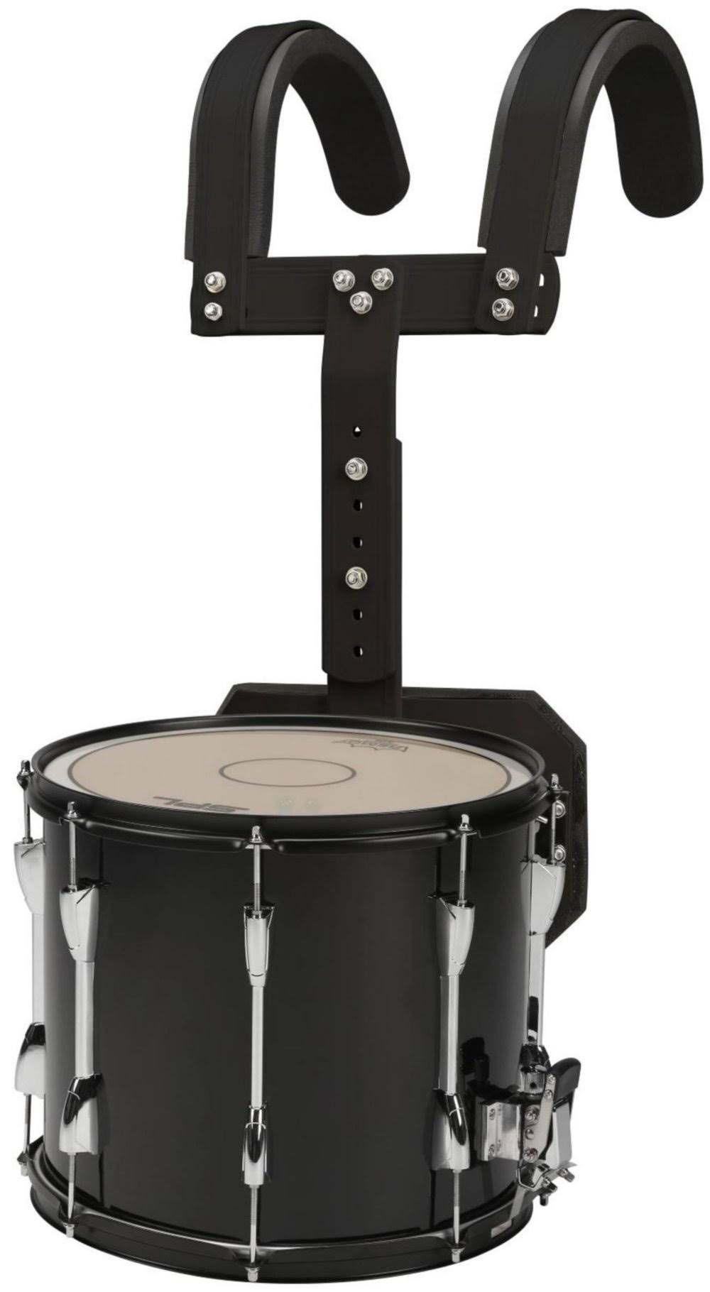 Black Marching Snare Drum with Carrier 14 x 12 O164