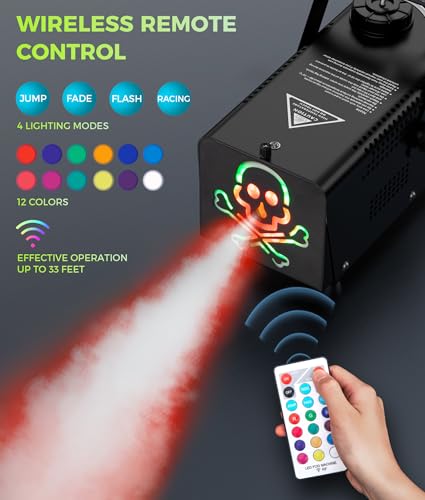 500W 2000CFM Fog Machine with LED Lights O7986