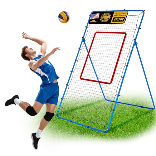 7x4 FT Adjustable Volleyball Rebounder Net T3226