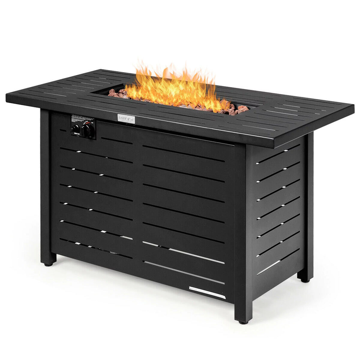 42'' Rectangular Propane Gas Fire Pit Table with Cover F665