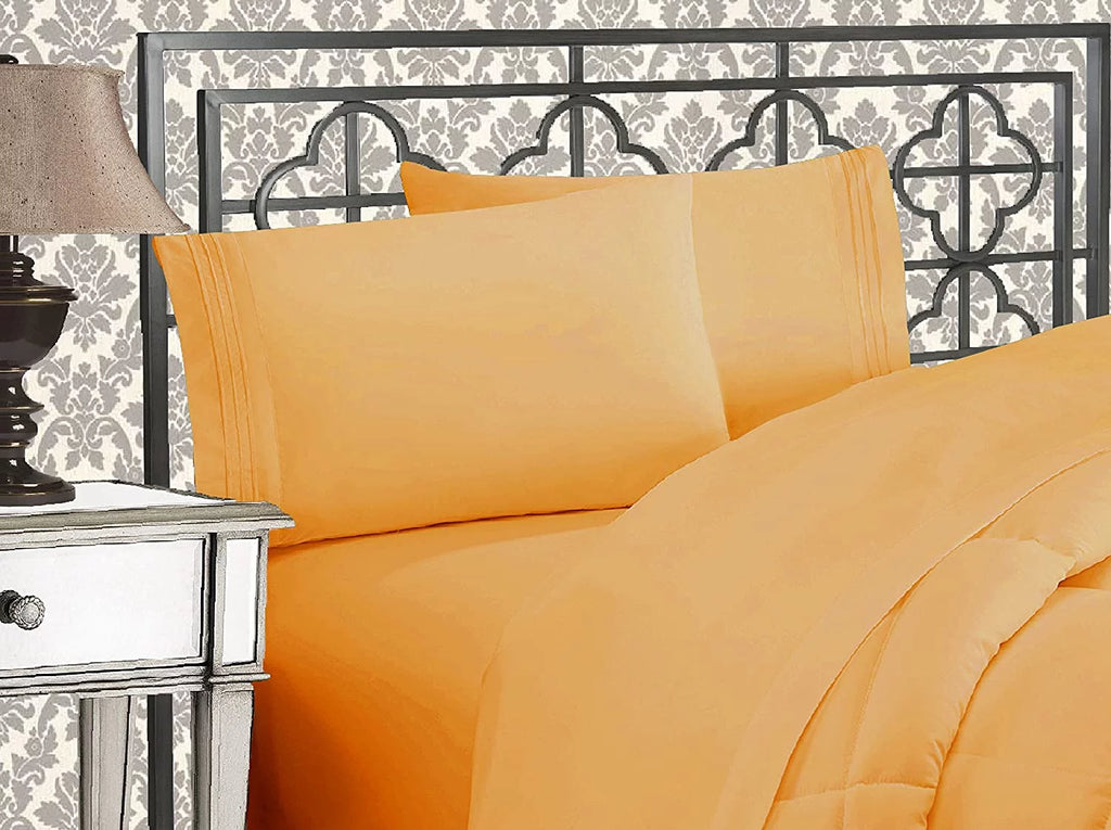 1800 Series Deep Pocket 6pc Bed Sheet Set P4136