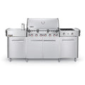 Natural Gas Grill With Rotisserie, Sear Burner & Side Burner V6408