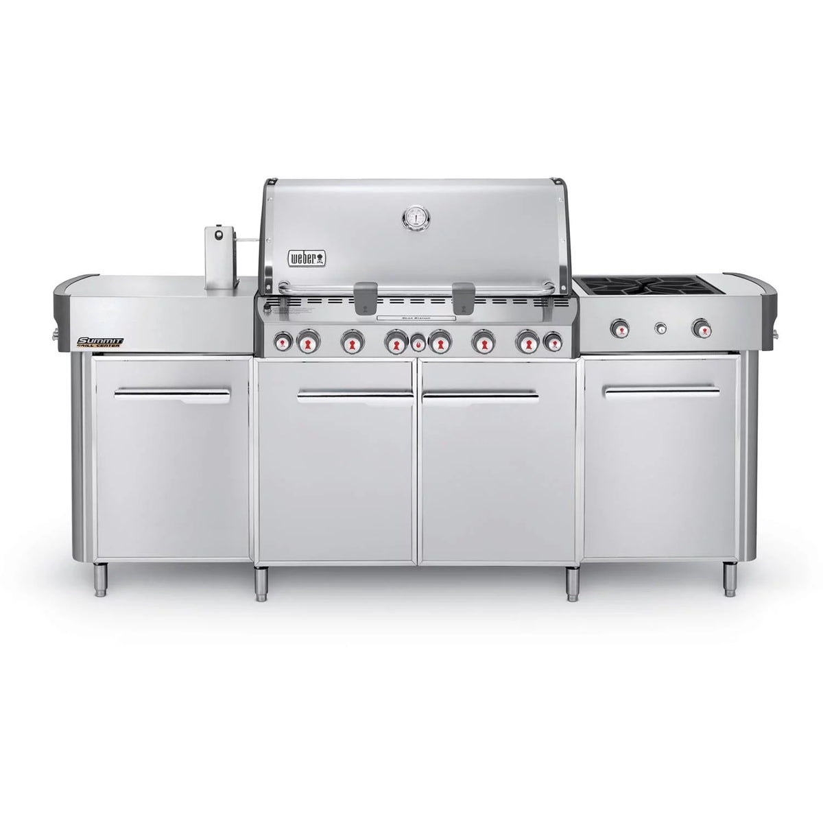 Natural Gas Grill With Rotisserie, Sear Burner & Side Burner V6408