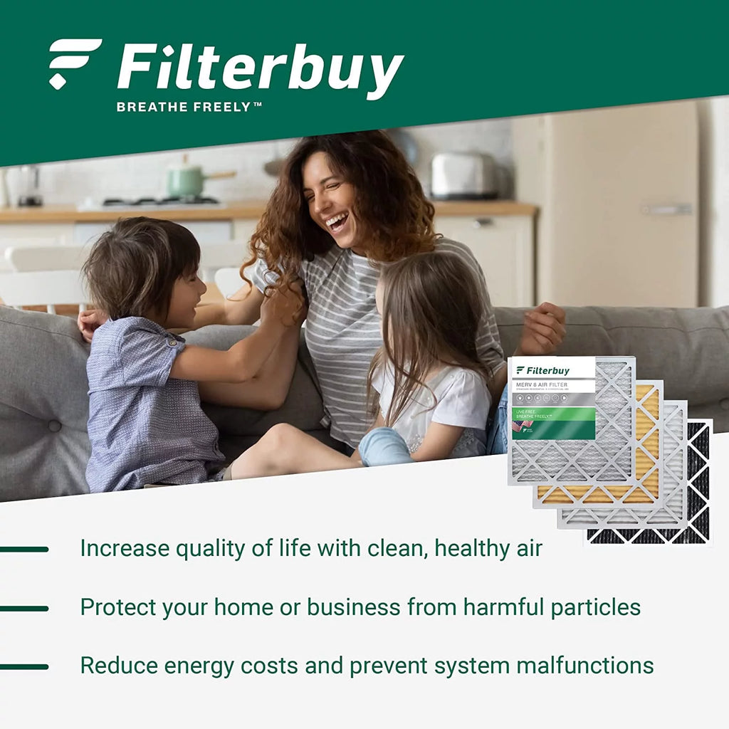16x25x5 MERV 8 Pleated HVAC Air Filters (3-Pack) K358153