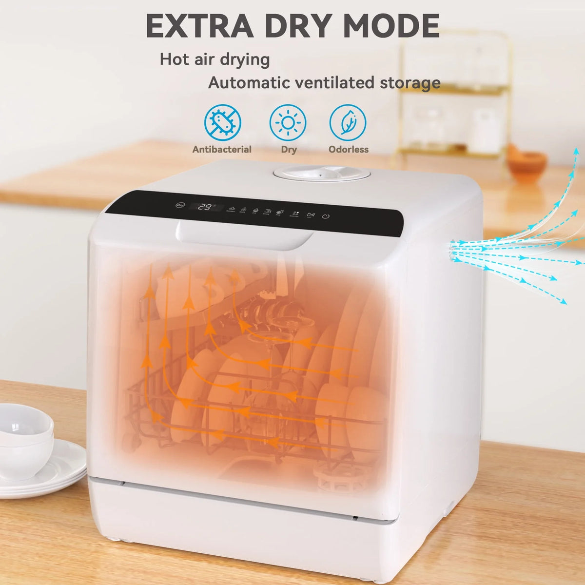 Portable Countertop Mini Dishwasher with 5-Liter Water Tank H744635