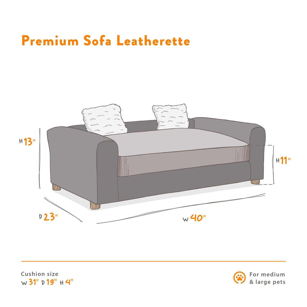 Leatherette Pets Sofa C8522