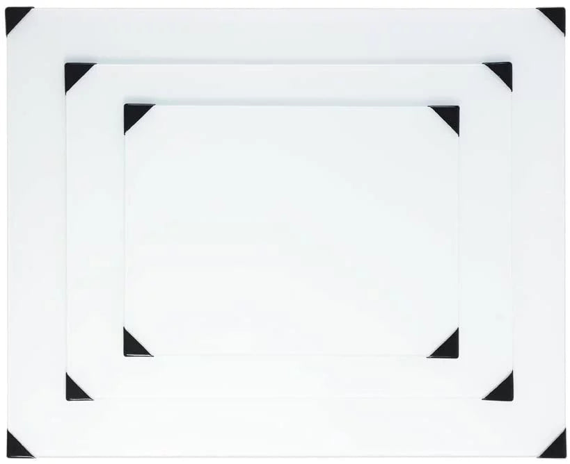 White Glass Table Top Palette 16" x 20" J200