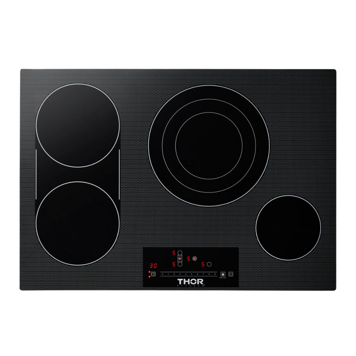 30 In. Electric Cooktop with 4 Burners in Black X578452