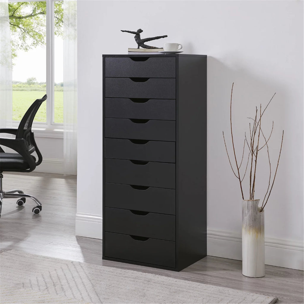 White 5 Drawer Storage Cabinet with Shelf A7364