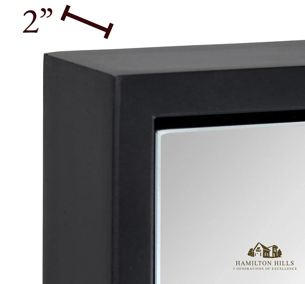 Black 18" x 48" Wall Mirror G582009