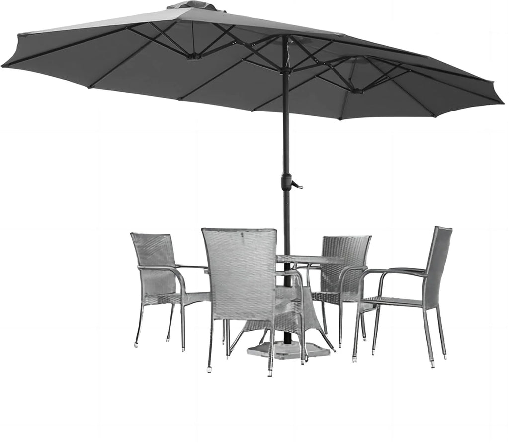 15 Ft Double Sided Patio Umbrella P7577