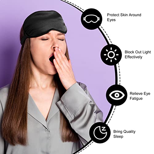 20 Pieces Silk Sleep Mask with Adjustable Strap O437