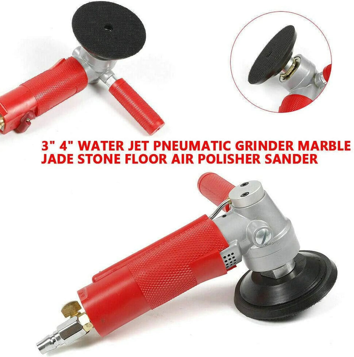 4" Pneumatic Wet Stone Sander Air Wet Polisher I825607