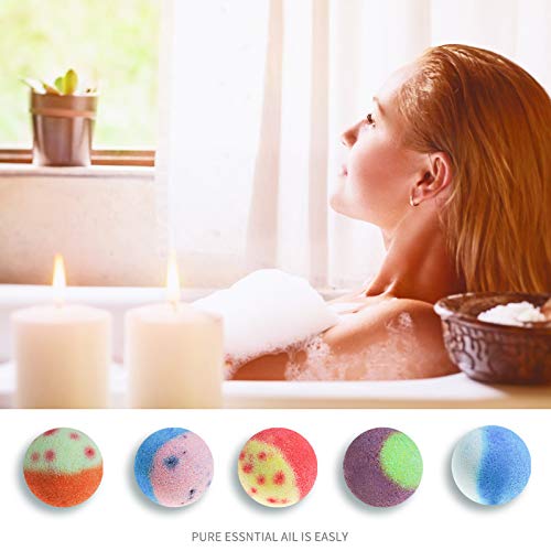 Bath Bombs Gift Set, 10 Organic Bubble Bombs D212305