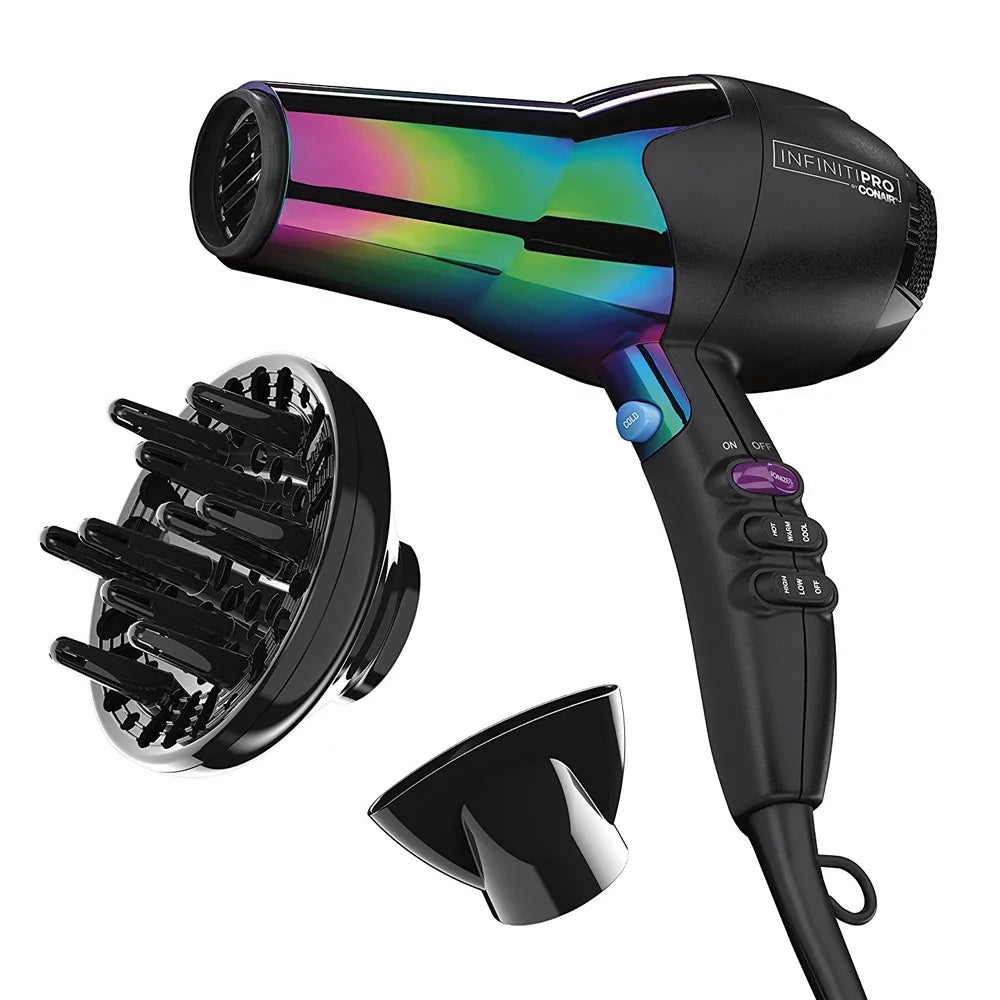 Rainbow Hair Dryer with Concentrator and Diffuser Q18714