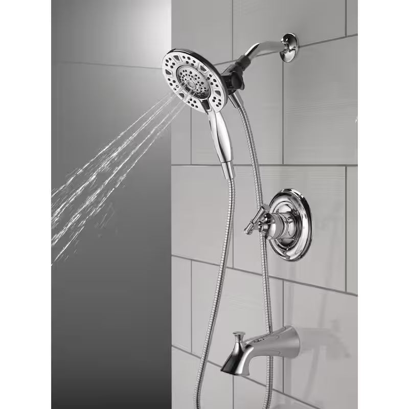 Single-Handle 4-Spray Tub and Shower Faucet in Chrome B305