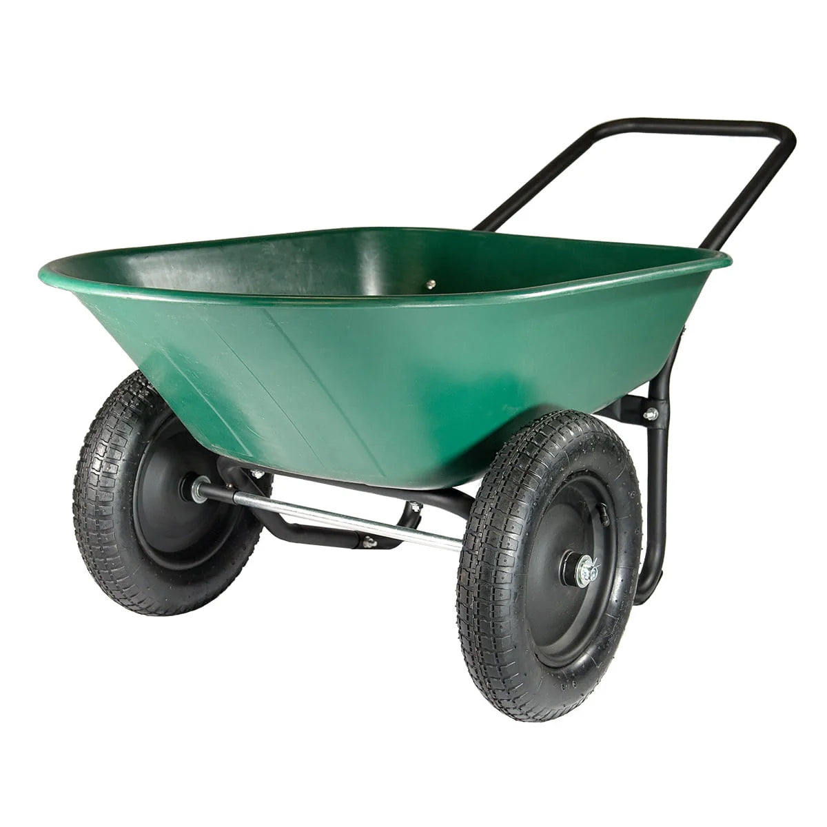 Dual Wheel Poly Tray Wheelbarrow P480455