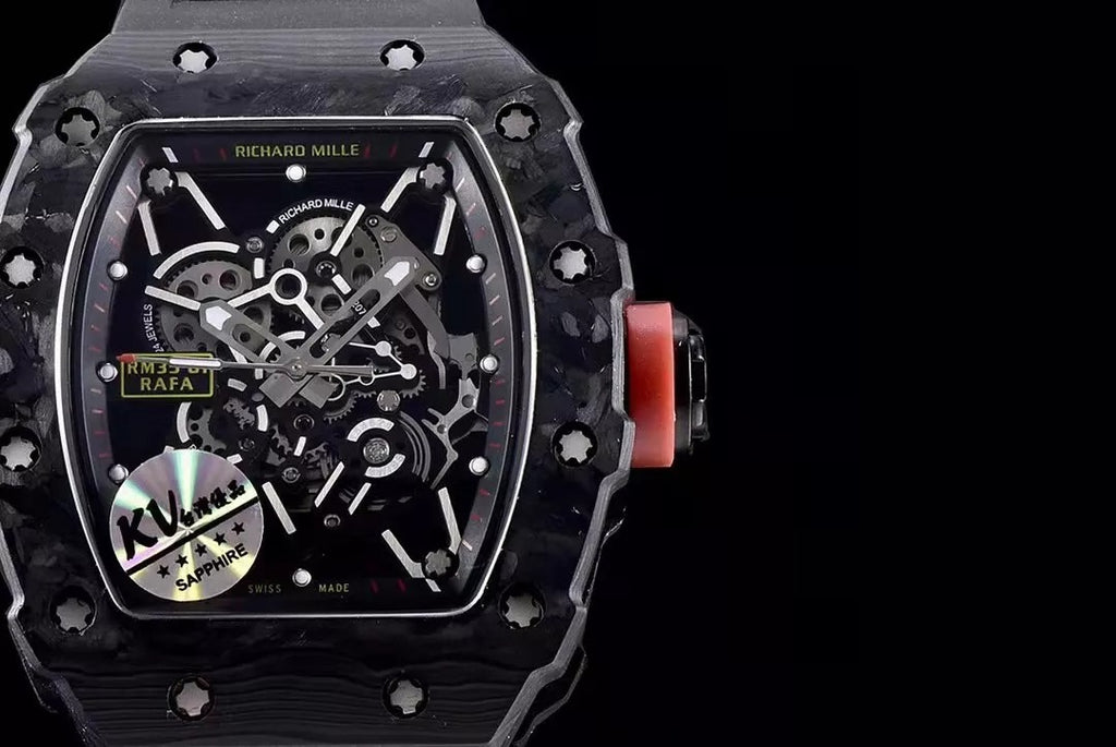 Black Bezel Red Markers Black Rubber Strap X2390