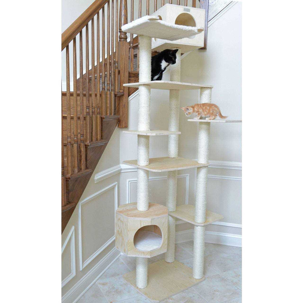 89-Inch Seven Levels Real Wood Cat Tree C256