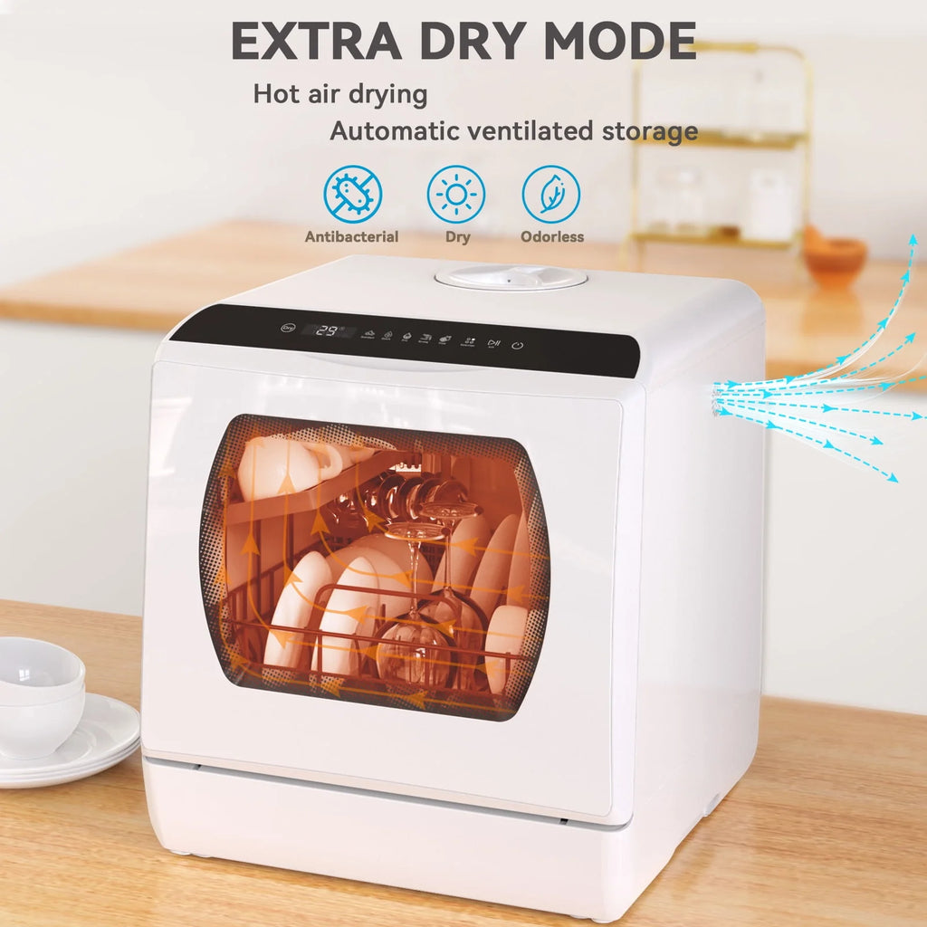 Portable Countertop Dishwasher with 5L Built-in Water Tank D572