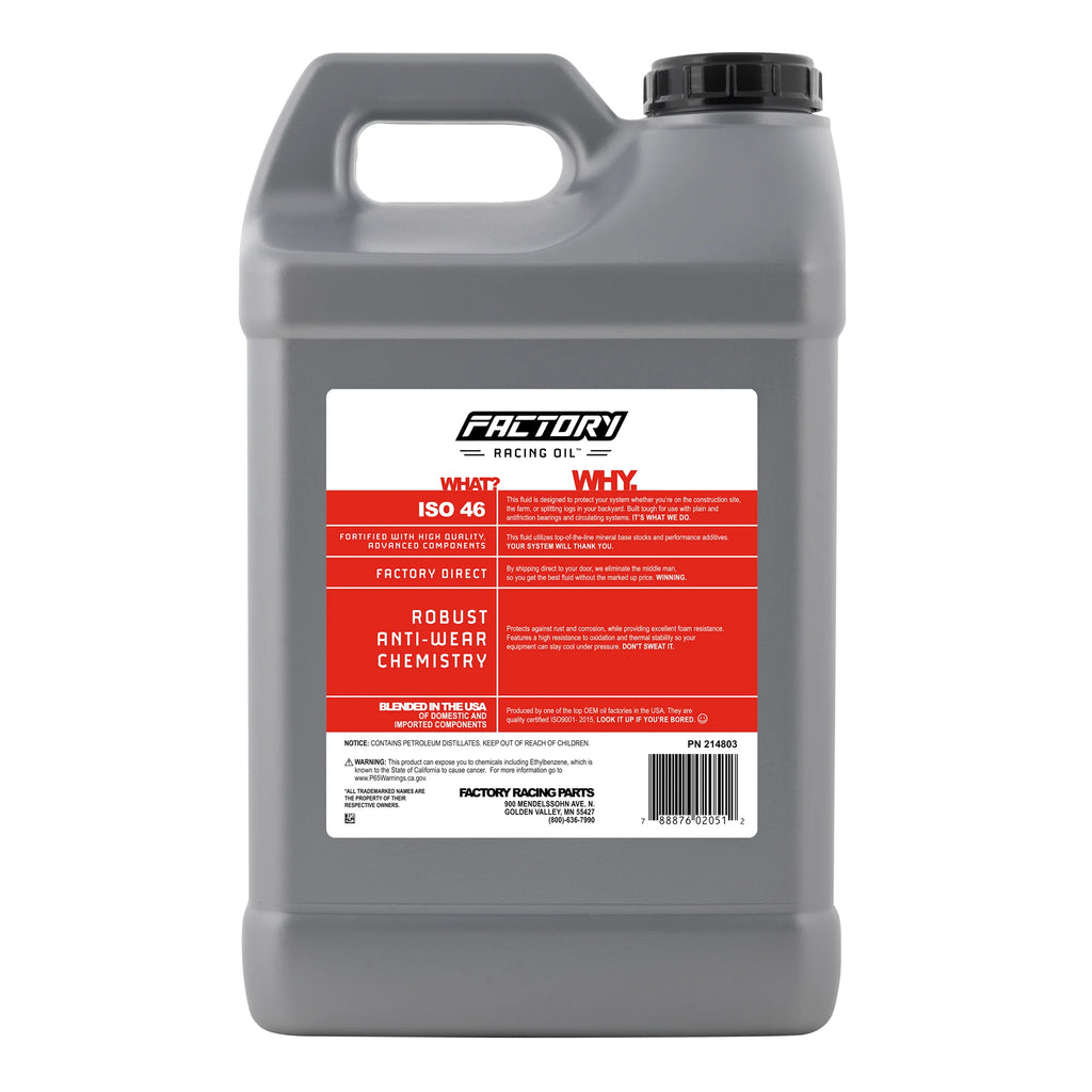 ISO 46 Anti-Wear Hydraulic Fluid 5 Gallons F2453